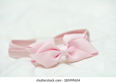 Band pink for girls with bow - Shutterstock ID 185999654