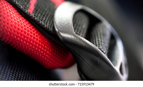 Band Strap Of A Bag In Close Up View.