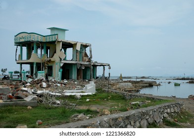 Banda Aceh, Aceh, Indonesia - April 23, 2005 : Indian Ocean Earthquake And Tsunami Disaster Destroyed Banda Aceh City In December 26 2004