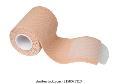 Bandage Elastic Tape Medical Wrap Isolated On The White Background