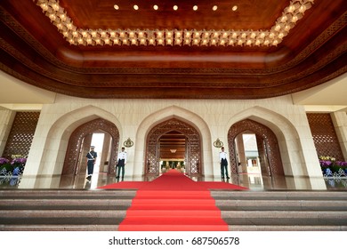 Bandar Seri Begawan,Brunei Darussalam/MARCH 31,2017: The Main Entrance To The Palace Of The Sultan Of Brunei