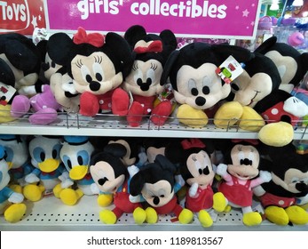 Bandar Utama, Damansara- September 2018: Row Of Shelves With Disney Toys At One Utama, Damansara ,Malaysia.  