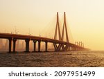 Bandra Worli Sea Link. Cable-stayed bridge in Mumbai