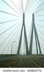 Bandra-Worli Sea Link, Mumbai, India: This is a cable-stayed bridge that links the Western Suburbs of Mumbai to South Mumbai. It's official name is the Rajiv Gandhi Sea Link.