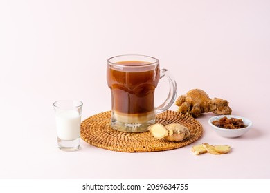 Bandrek is a traditional hot, sweet and spicy beverage native to Sundanese of West Java, Indonesia.

This hot beverage is made of a mixture of ginger water, palm sugar and Sweetened condensed milk.