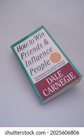 Bandung, Indonesia - August 16th 2021: How To Win Friends And Influence People By Dale Carnegie. Is A Self Improvement Book. Must Read.