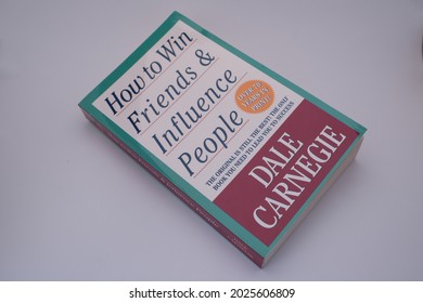 Bandung, Indonesia - August 16th 2021: How To Win Friends And Influence People By Dale Carnegie. Is A Self Improvement Book. Must Read.