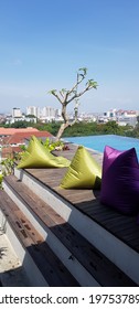 Bandung, Indonesia, August 22, 2018: U Janevalla Is A Modern Hotel With An Upscale Restaurant, A Rooftop Pool And A Bar