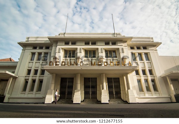 Bandung,\
Indonesia : Gedung Merdeka, (Freedom Building), beautiful art deco\
building as the place of asia africa conference, now become The\
Museum of Asian African Conference (12/2008).\

