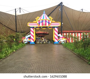 BANDUNG, INDONESIA - JANUARI 27, 2020: Story land amusement park  for kids in Lembang Park zoo Bandung.