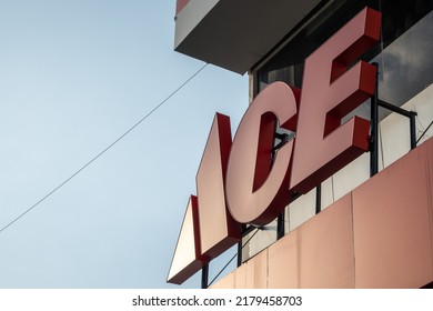 Bandung, Indonesia - June 29, 2022: Ace Hardware Store Logo, Buah Batu Street, Bandung.