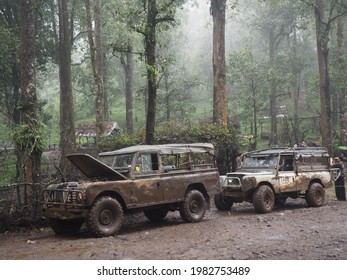 BANDUNG, INDONESIA - MAY 20th 2021 : Off Road In The Bandung Forest