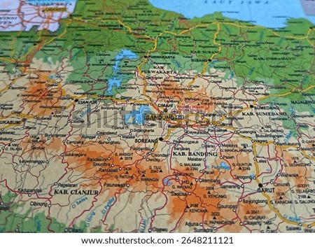 bandung map, map of bandung