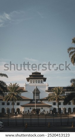 Bandung, West Java, Indonesia - 16 Sept 2024: Gedung Sate as Headquarters of the Governor of West Java