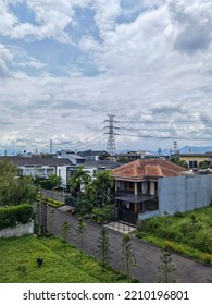 Bandung,October 2022: Aesthetic View Shot Of Housing District Called