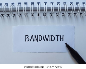Bandwidth writting on book background. - Powered by Shutterstock - Get 15% off with code: PIKWIZARD15