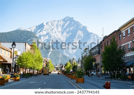 Banff Town Centre, Cascade Mountain, Banff National Park, Alberta, Canada