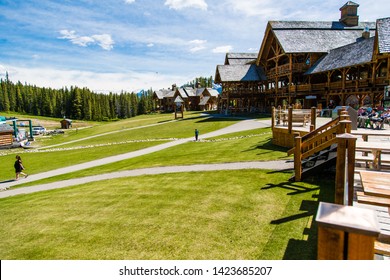 Banff/Alberta/Canada - Jun 18 2018: Partial View Lake Louise Ski Resort