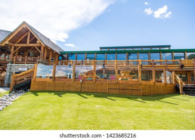 Banff/Alberta/Canada - Jun 18 2018: Partial View Lake Louise Ski Resort