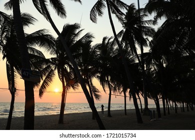 Bang Saen Is A Beach Town Along The Eastern Gulf Coast Of Thailand. It Is The Closest Beach From Bangkok.