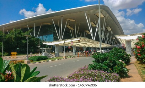 Bangalore, India - July 25 2019; Kempegowda International Airport 