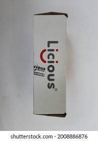 BANGALORE, INDIA - Jun 27, 2021: Bangalore, Karnataka, India, June 27 2021, Closeup Of Licious Company Non Veg Or Meat Packed In The Box Isolated On White Background