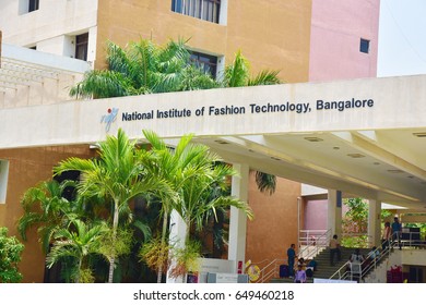 BANGALORE, KARNATAKA, INDIA, MAY 04, 2017: Facade Of National Institute Of Fashion Technology, NIFT, Bengaluru. The Main Building.