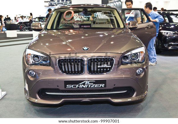 BANGKOK - APRIL 8: BMW car modify from AC Schnitzer\
on display in Challenger Hall, Impact Muangthong Thani,The 33 rd\
Bangkok International Motor Show in Bangkok,Thailand on April 8,\
2012.