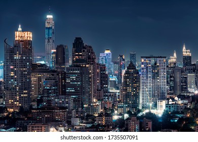 Bangkok city in evening, Thailand - Shutterstock ID 1735507091