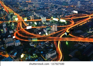 Bangkok City Night View