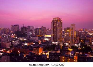 Bangkok City Night View, Thailand