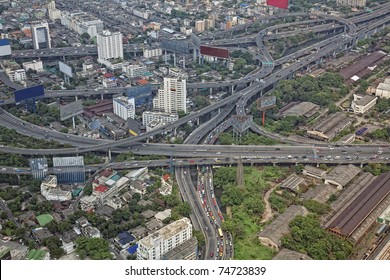 Bangkok City Top View Close-up Photo