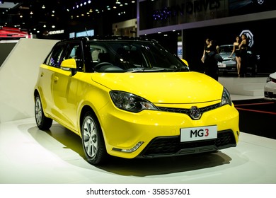 BANGKOK - DECEMBER 2 : 2016  MG3 Reveiled At Thes At The 32nd Thailand International Motor Expo 2015 On December 2, 2015 In Bangkok, Thailand.