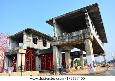 Bangkok Elevated Road and Train System (BERTS) or HopeWell Project at Bangkok Thailand
