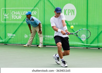 BANGKOK - JANUARY 16 :Jason Jung Of Taiwan In KPN Bangkok II Open ATP Challenger Tour 2016 At Rama Gardens Hotel On January 16, 2016 In Bangkok, Thailand.