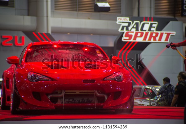 BANGKOK - JULY 5 :\
Modified car show at Bangkok International Auto Salon 2018, the\
largest and most magnificent Modified Car and automobile\
accessories show in Bangkok,\
Thailand.