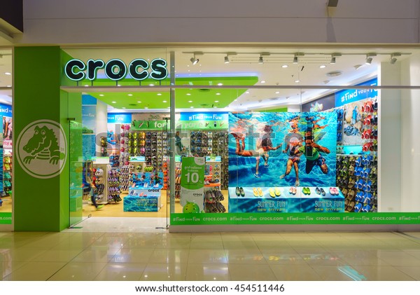 Bangkok Jun 26 Crocs Shop Mega Stock 