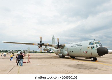 BANGKOK - JUNE 30 :C-130H Hercules on display at The Centennial of RTAF Forefathers' Aviation on JUNE 30, 2012, Don Muang Airport, Bangkok, Thailand