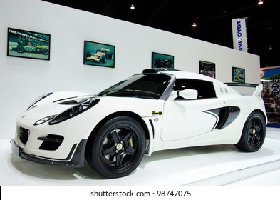 BANGKOK - MARCH 27: Lotus car on display at The 33th Bangkok International  on March 27, 2012 in Bangkok, Thailand.