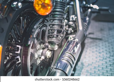 BANGKOK - MARCH 28 :  Harley Davidson bike on display at Impact Arena exhibition Muangthong Thani ,Bangkok International Motor Show 2018 on March 28, 2018 in Bangkok, Thailand.