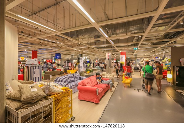 Bangkok May 5 People Shop At Ikea Mega Bangna On May 5