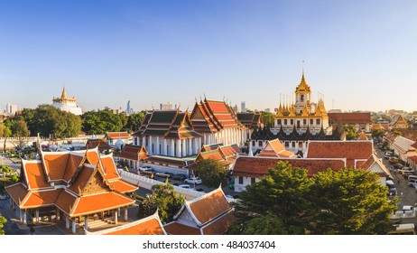 Bangkok old town panorama