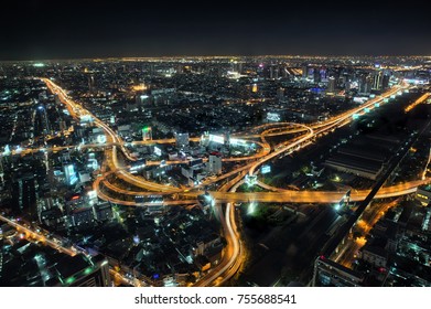 Cityscape Bangkok Downtown Night Top Tower Stock Photo (edit Now) 559778323