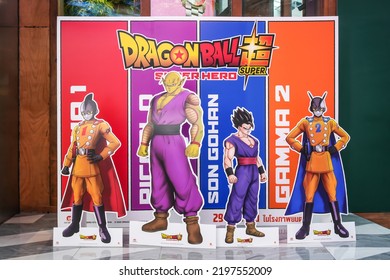 BANGKOK, THAILAND, 02 Sep 2022 - A Beautiful Standee Of A Movie Called Dragon Ball Super : Super Hero Movie Display At The Cinema To Promote The Movie