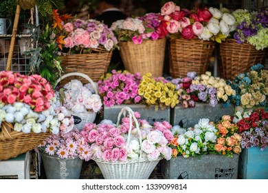 Bangkok, Thailand 02nd March 2019, scene at Chatuchak weekend market flower shop - Shutterstock ID 1339099814