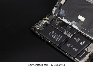Bangkok, Thailand - 27 April 2020: Pictures bangkok,- disassembled smartphone to repair and display internal components