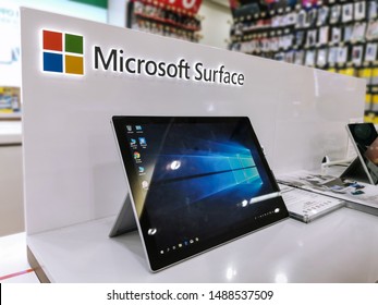 Bangkok, Thailand 27/8/2019 The New Surface Pro Is A Modern Laptop. Provide Flexibility Sold In General Computer Stores. The Company 