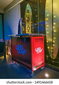 Bangkok, Thailand 30/8/2019 Beer Box Leo History Of Beer Leo From Chatchai Wiratyosin The Executive Vice President Of Boon Rawd Brewery Company Limited Plays A Key Role In Creating The Leo Beer Brand