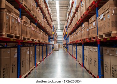 Bangkok Thailand, 7 May 2020. warehouse service which store Electronic cargoes to support domestic and export market.   