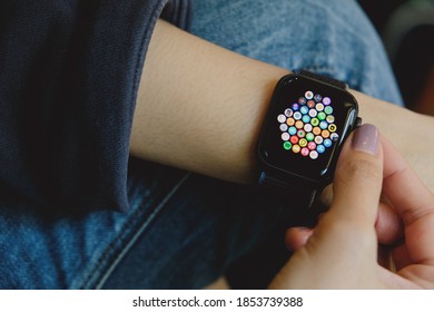 BANGKOK THAILAND : Apple launch new Smartwatch Apple Watch SE on November 5 ,2020 bangkok ,thailand